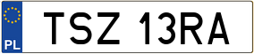 Trailer License Plate